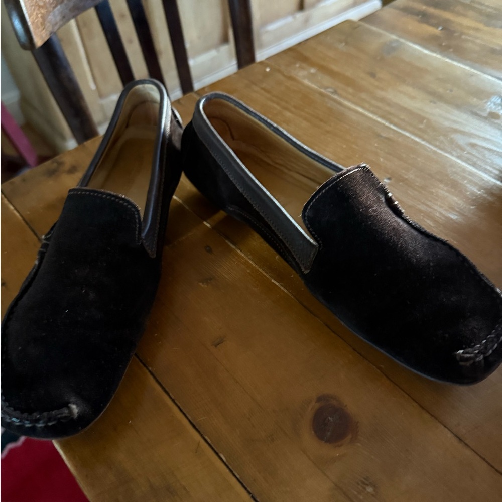 Patricia green suede loafer brown